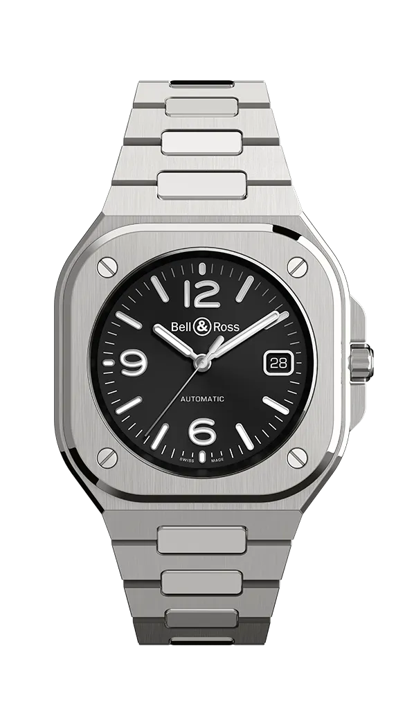 BELL & ROSS BR 05 BLACK STEEL BRACELET