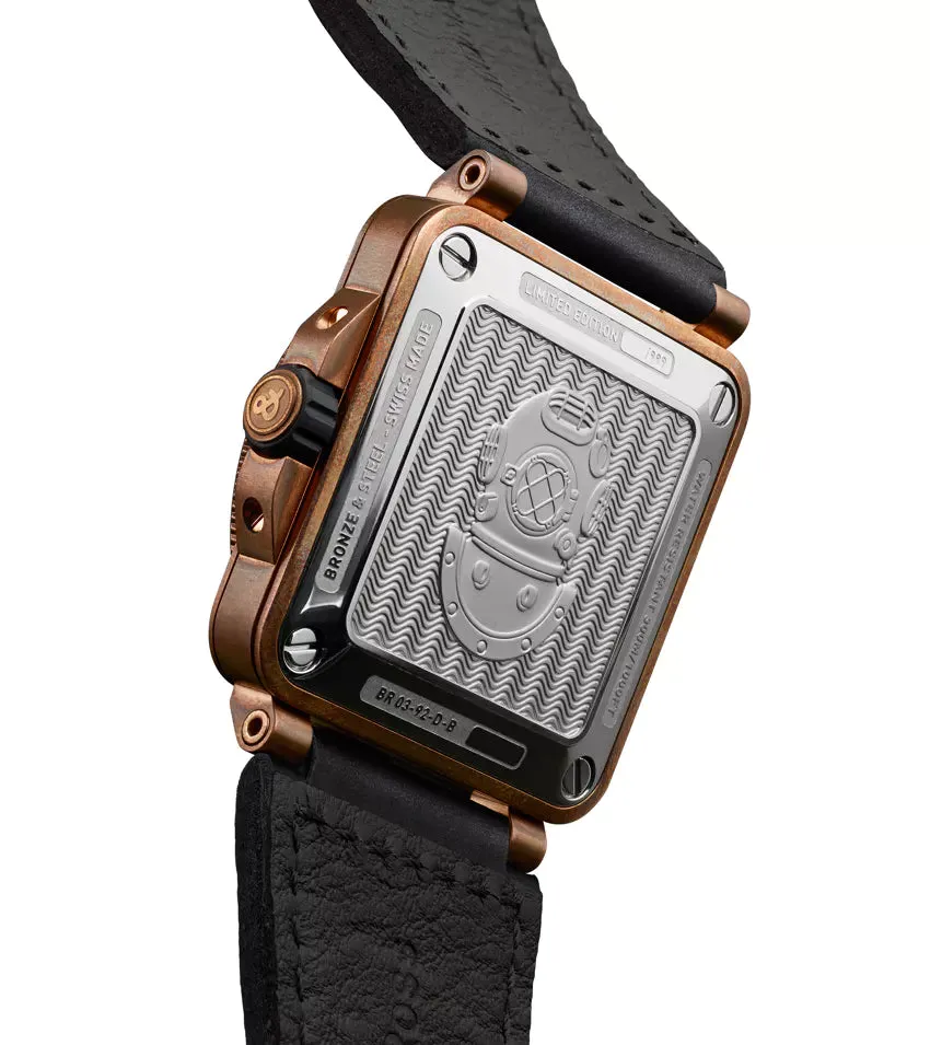 BELL & ROSS BR 03-92 DIVER WHITE BRONZE LIMITED EDITION