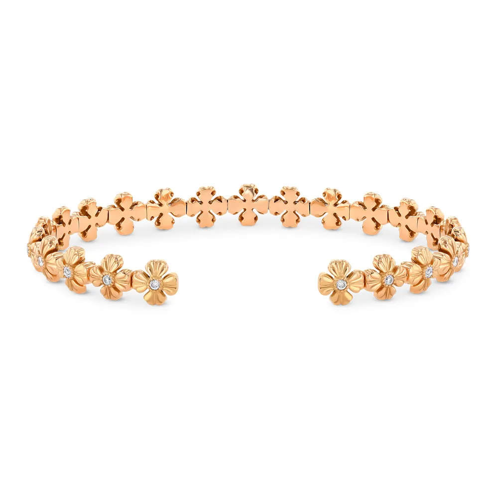Best & Co. Flexible Clover Cuff (18k RG)