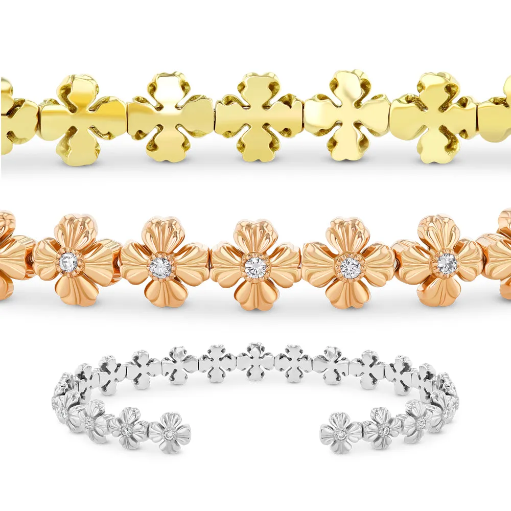Best & Co. Flexible Clover Cuff (18k RG)