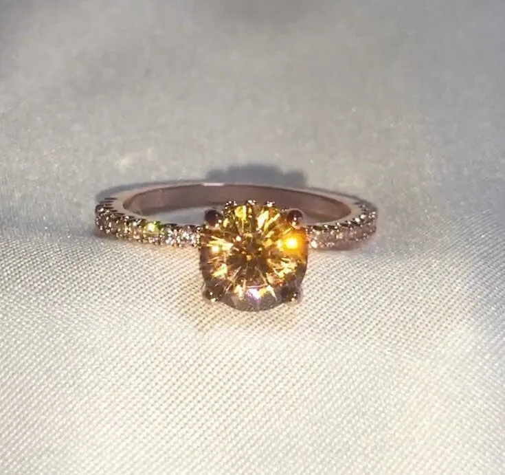 Big Carat Engagement Ring | Rose Gold Engagement Ring | Diamond Engagement Ring | Rose Gold Ring | Engagement Ring | Rose Gold Wedding Ring