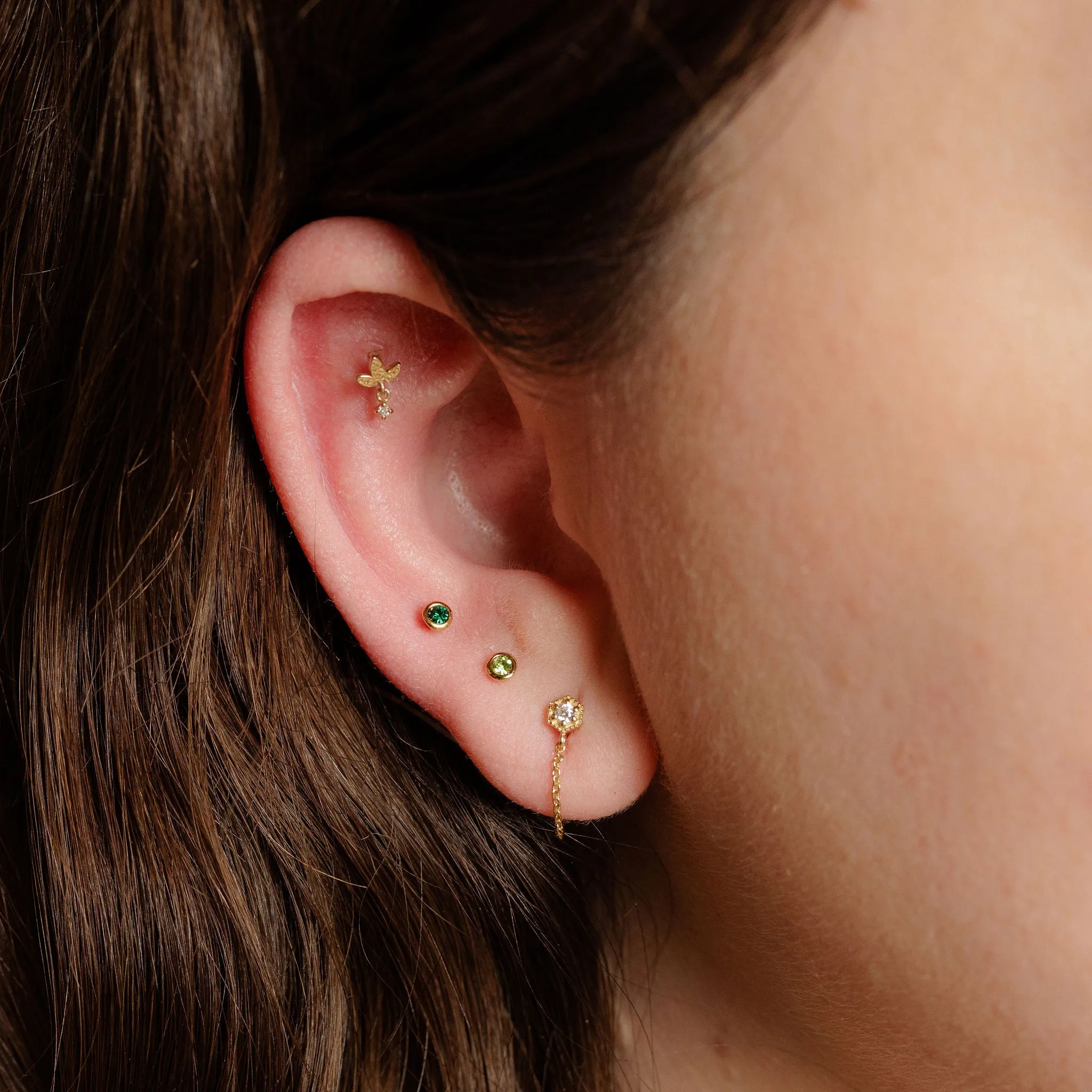 Birthstone Stud Earrings