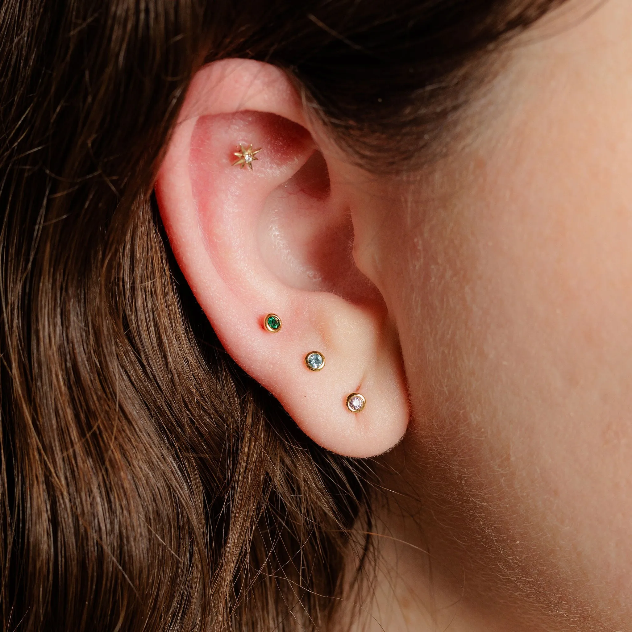 Birthstone Stud Earrings