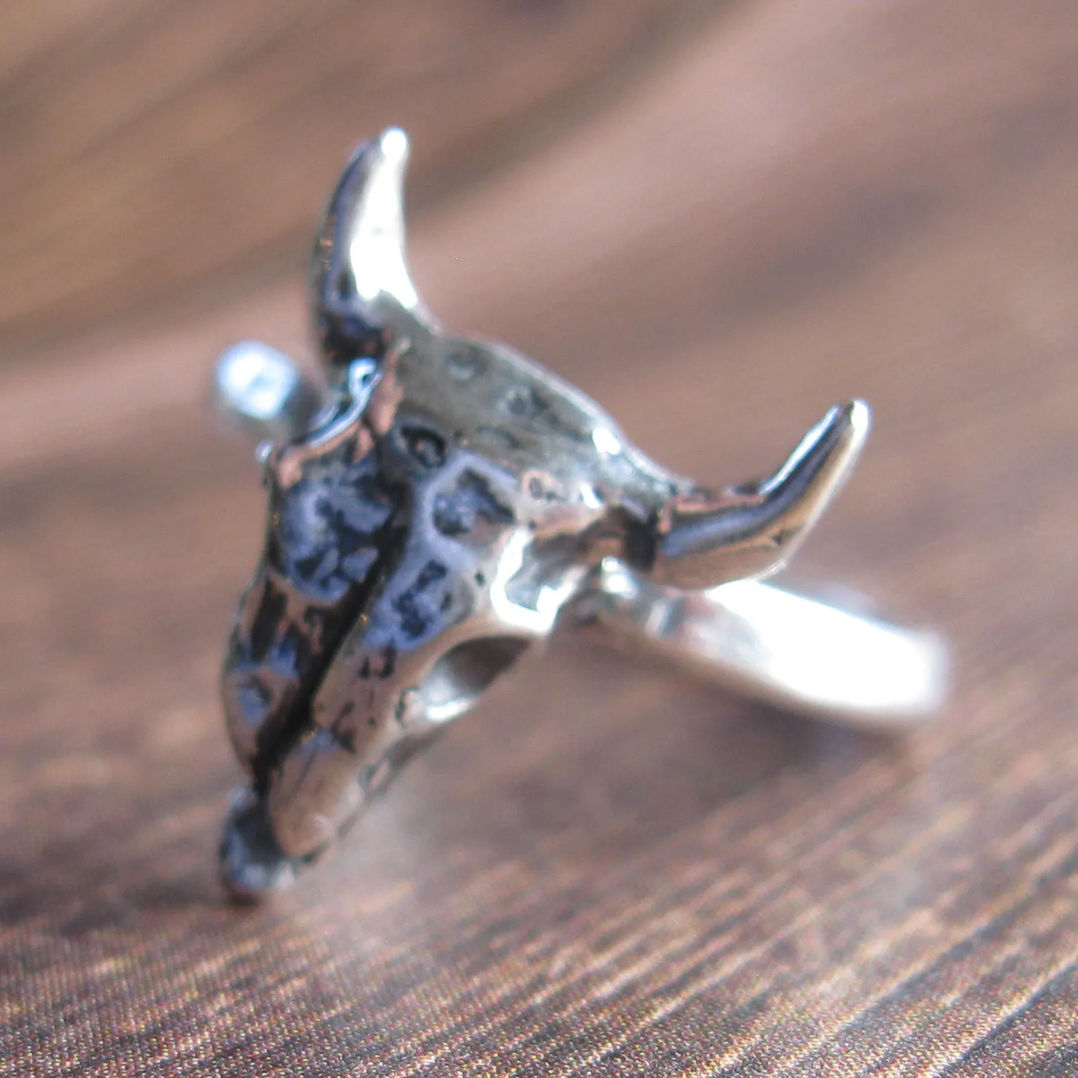 Bison Skull Ring