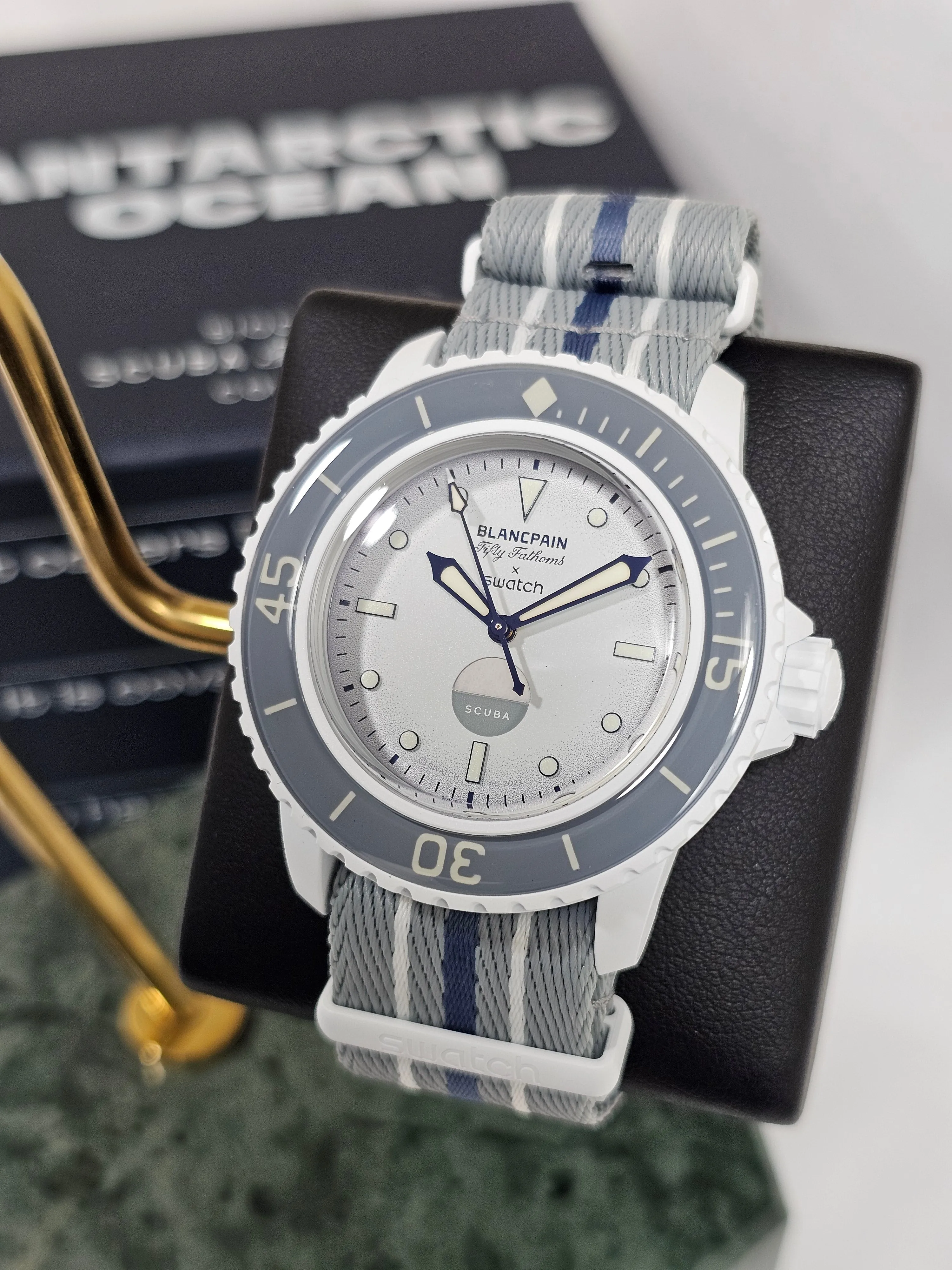 Blancpain X Swatch Fifty Fathoms Scuba Collection: Antarctic Ocean Edition