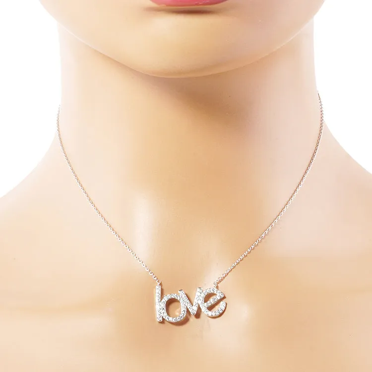 Bling LOVE Gold necklace