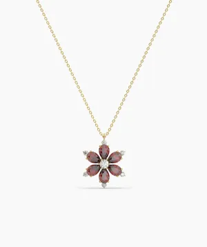 Blossom Pendant with Sparkling Accents