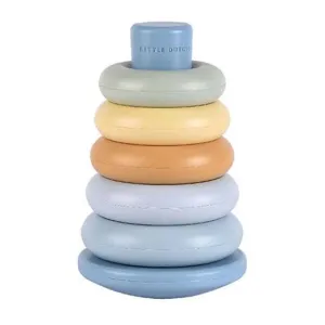 Blue Stacking Rings, Little Dutch