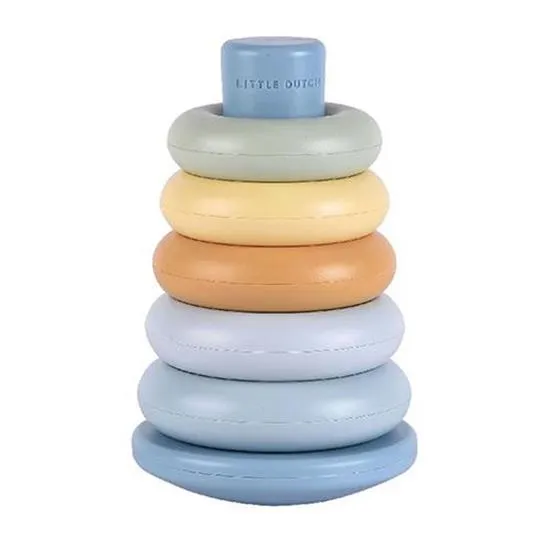 Blue Stacking Rings, Little Dutch