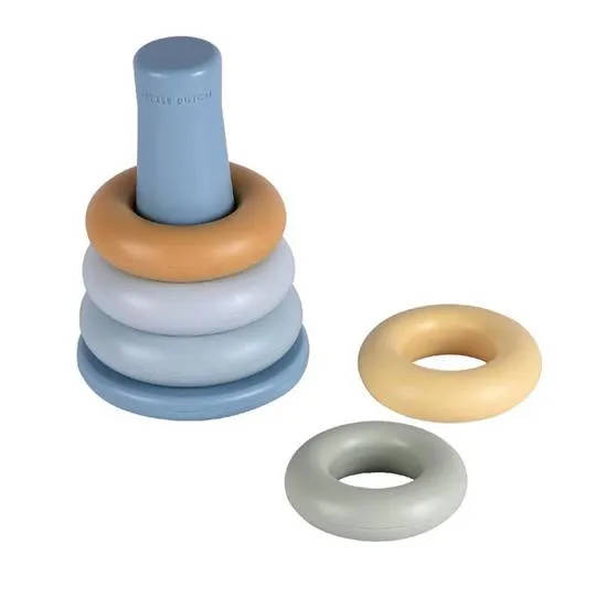 Blue Stacking Rings, Little Dutch