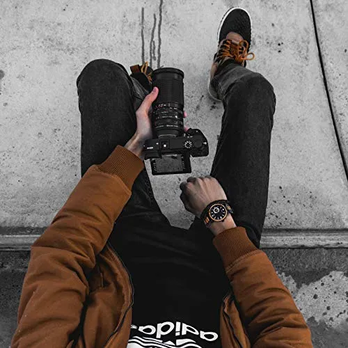 BOBO BIRD Mens Automatic Mechanical Watches Luxury Men Wood Stainless Steel Japan Movement Watch Wooden Wrist Watch Gift Idea for Him (Brown)