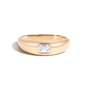 Bombe Ring with Emerald Cut
