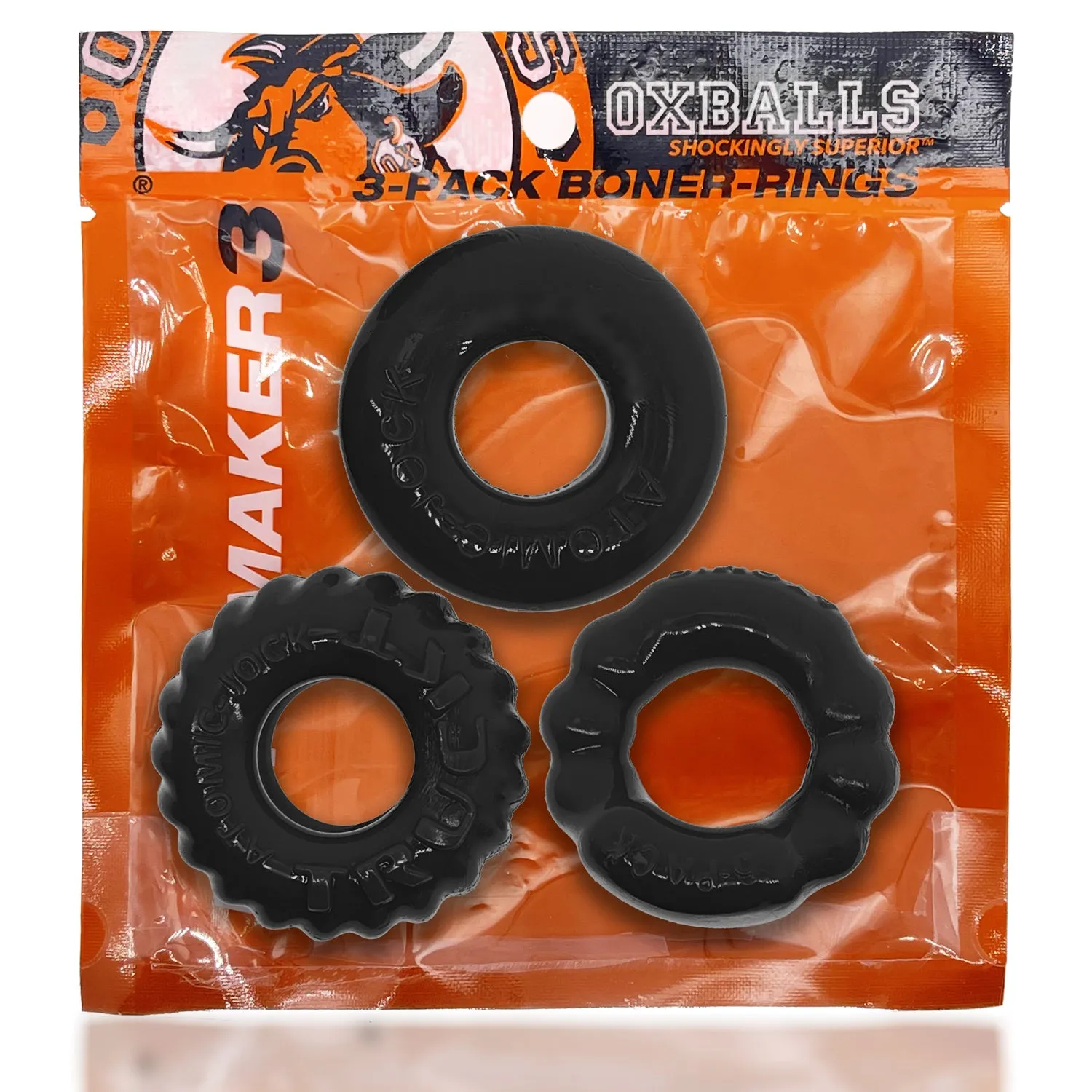 Bonemaker 3-Pack Boner Rings - Clear
