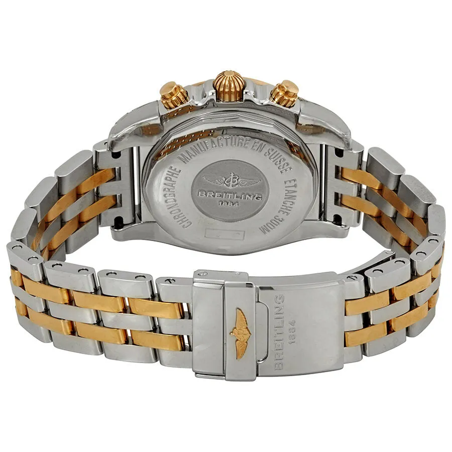 Breitling Chronomat 41 Black Dial Automatic Men's Steel and 18K Rose Gold Watch CB014012/BC08TT