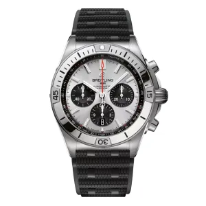 Breitling Chronomat B01 42 Watch, 42mm Silver Dial, AB0134101G1S2