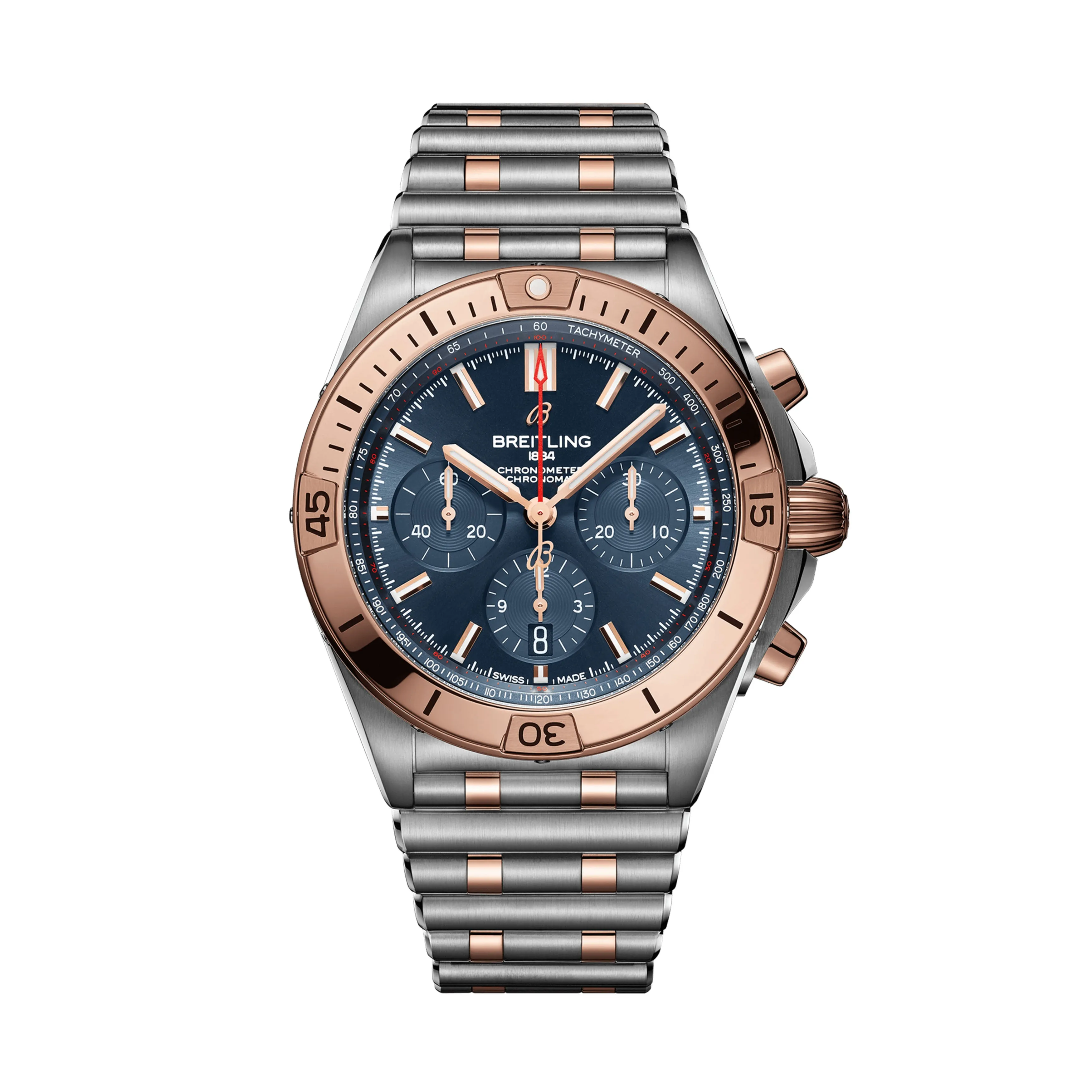 Breitling Chronomat B01 Watch, 42mm Blue Dial, UB0134101C1U1