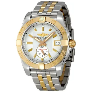 Breitling Galactic 36 Silver Dial Automatic Chronometer Two-tone Men's Watch C3733012/G714