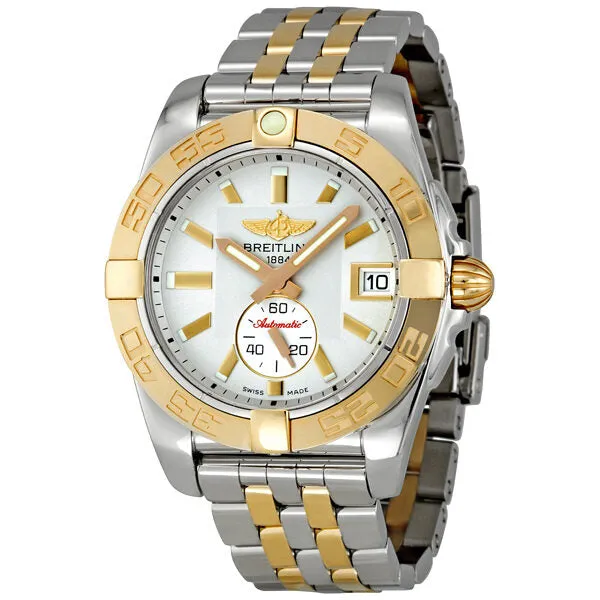 Breitling Galactic 36 Silver Dial Automatic Chronometer Two-tone Men's Watch C3733012/G714