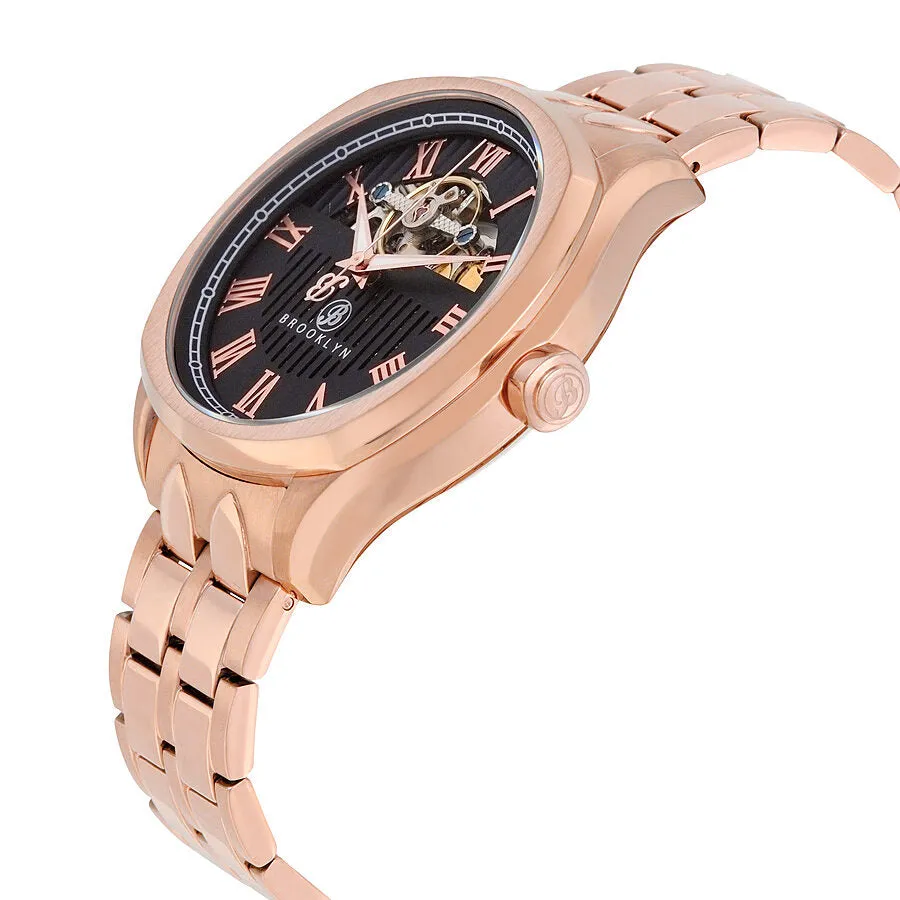 Brooklyn Dunham Skeleton Automatic Black Dial Men's Watch 202-M3262