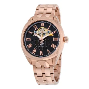 Brooklyn Dunham Skeleton Automatic Black Dial Men's Watch 202-M3262