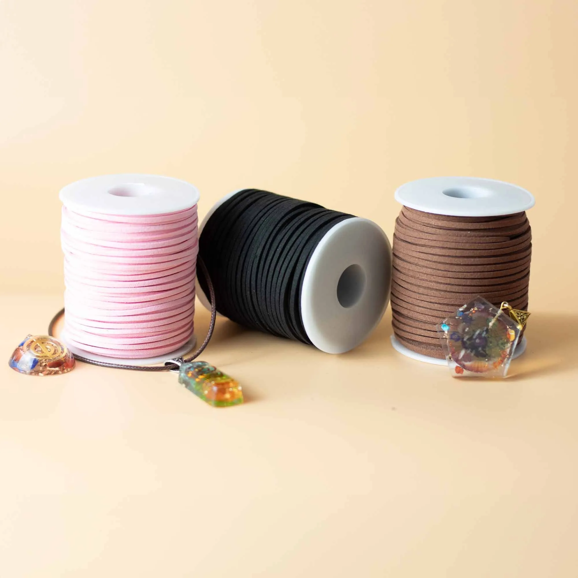 Bulk Roll Pendant Cord -  2.5mm x 45m - Black A001