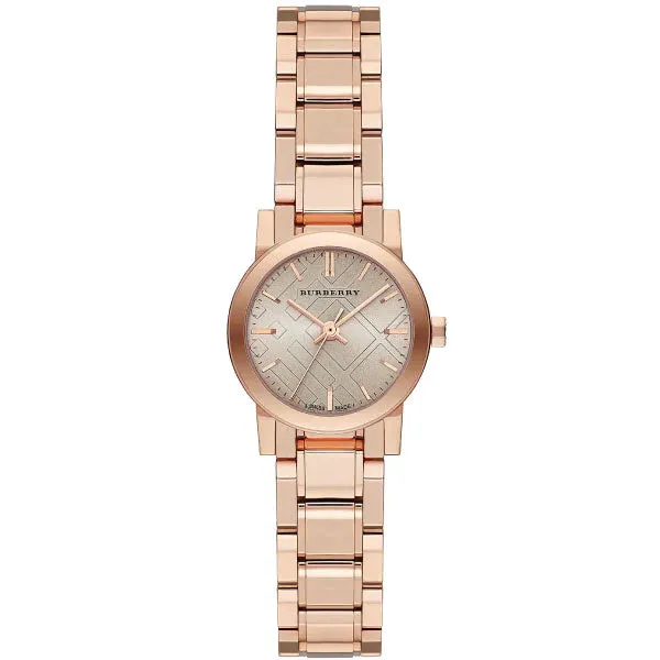 Burberry The City Rose Gold Stainless Steel Nude Dial Quartz Watch for Ladies - BU9228