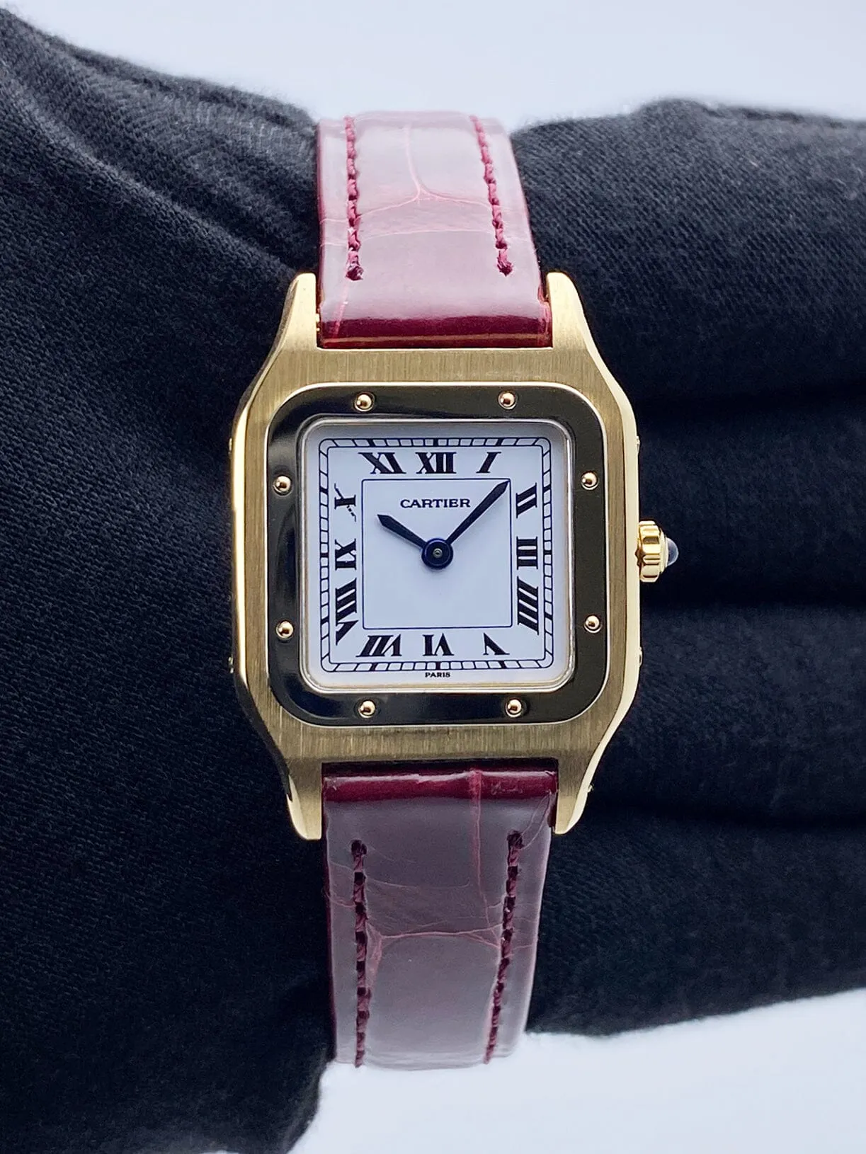 Cartier Santos Dumont W1505556 18K Yellow Gold Ladies Watch
