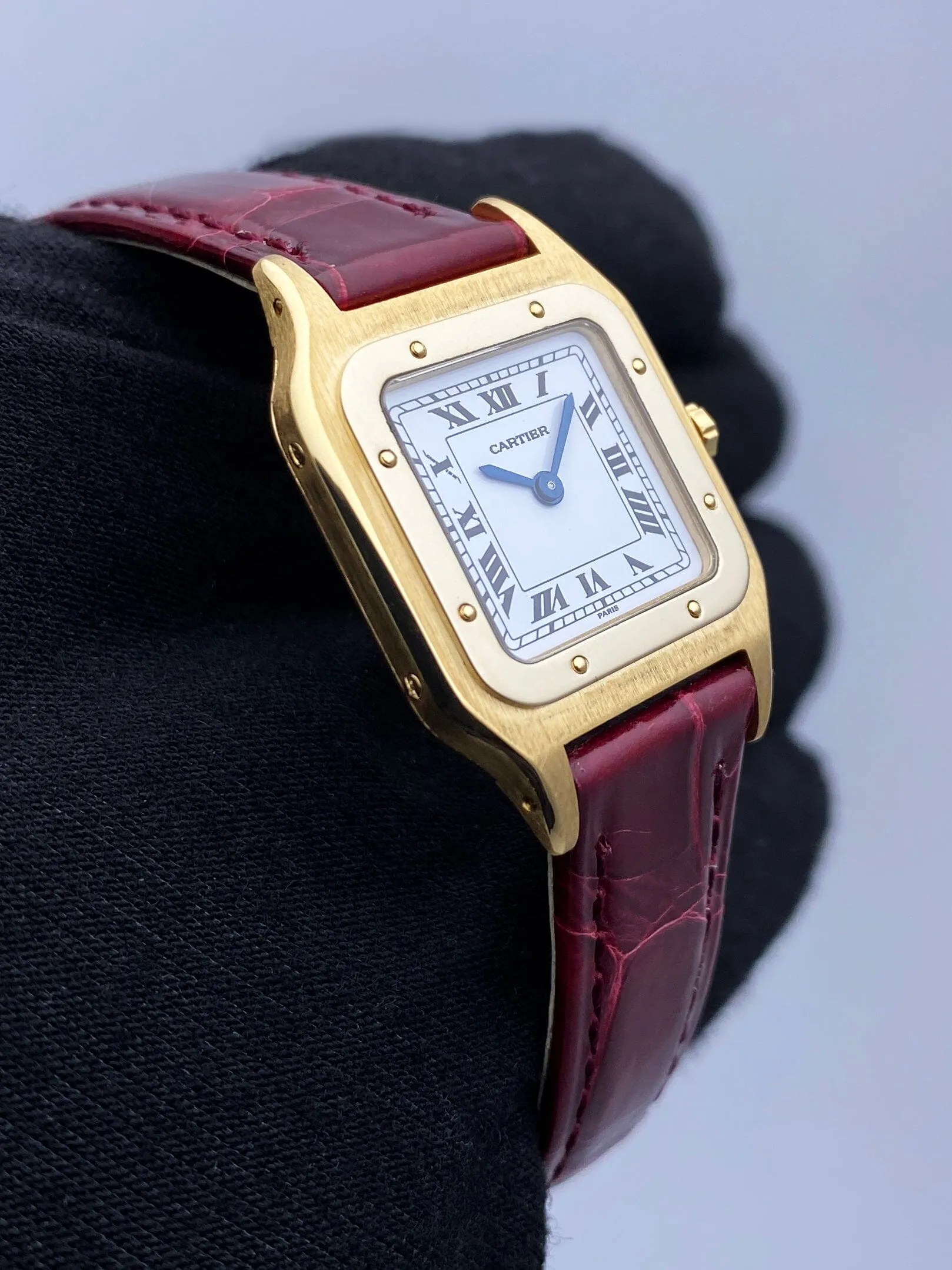 Cartier Santos Dumont W1505556 18K Yellow Gold Ladies Watch