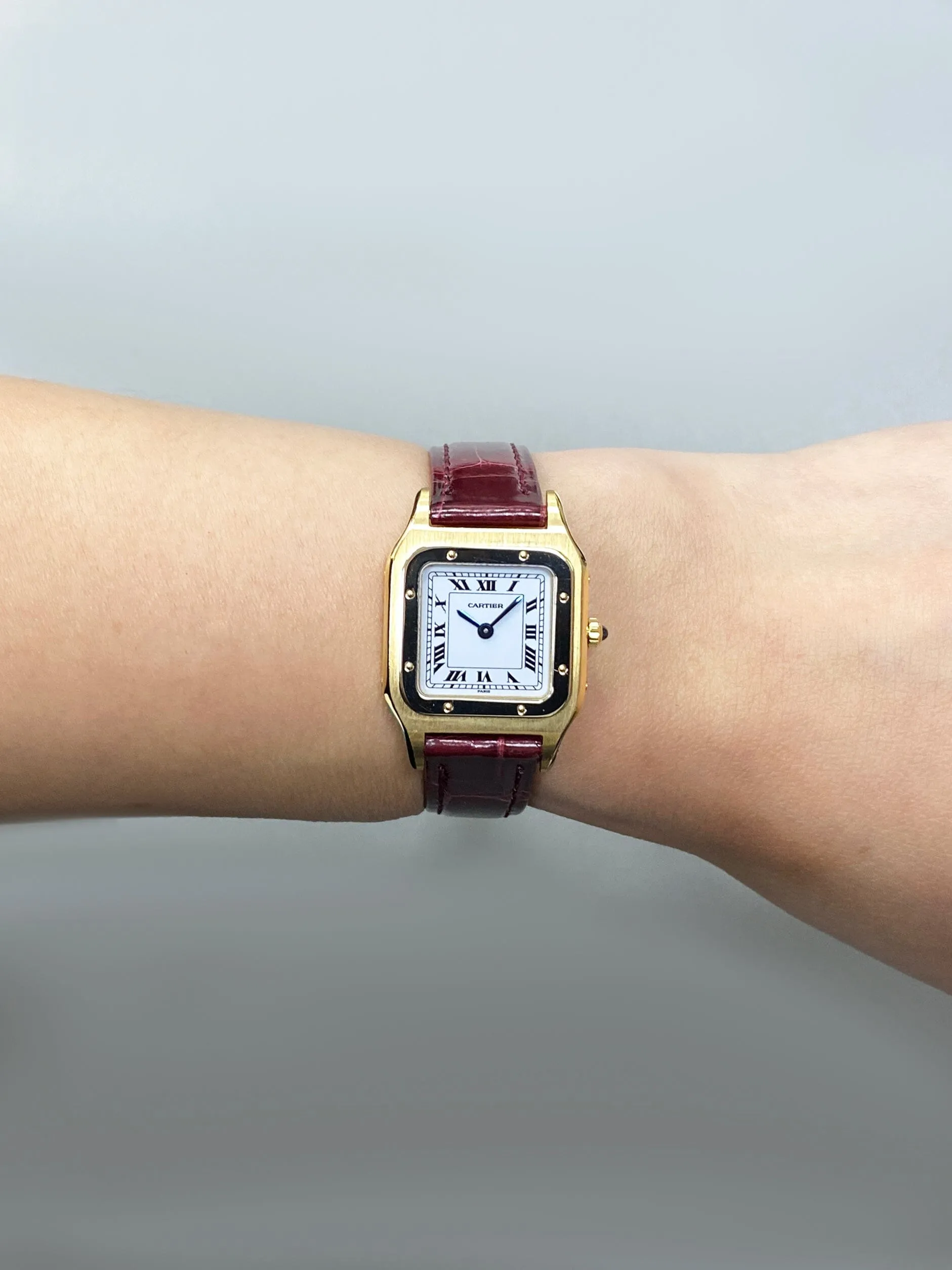 Cartier Santos Dumont W1505556 18K Yellow Gold Ladies Watch