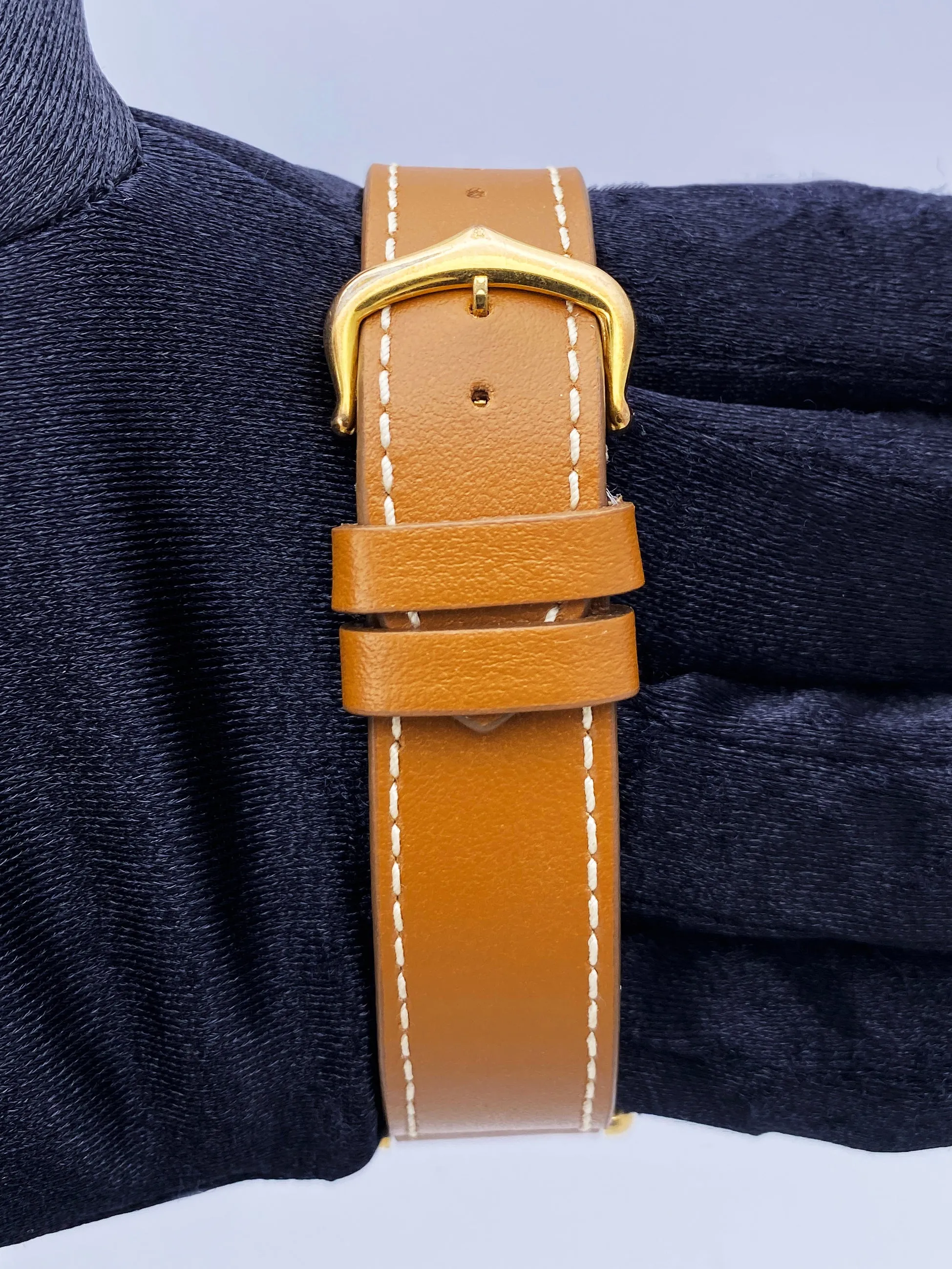 Cartier Tank Mecanique 9606 18K Yellow Gold Ladies Watch