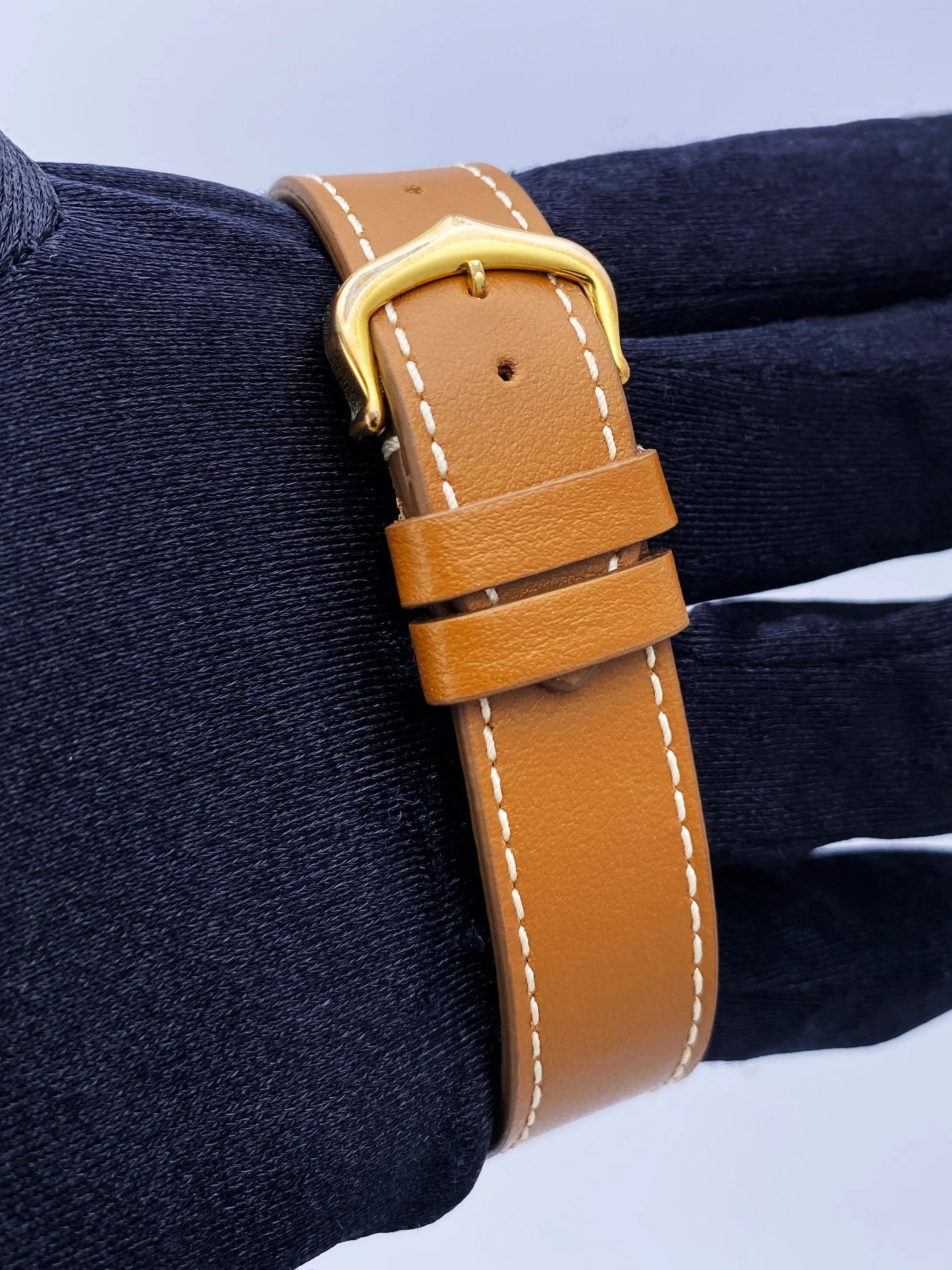 Cartier Tank Mecanique 9606 18K Yellow Gold Ladies Watch