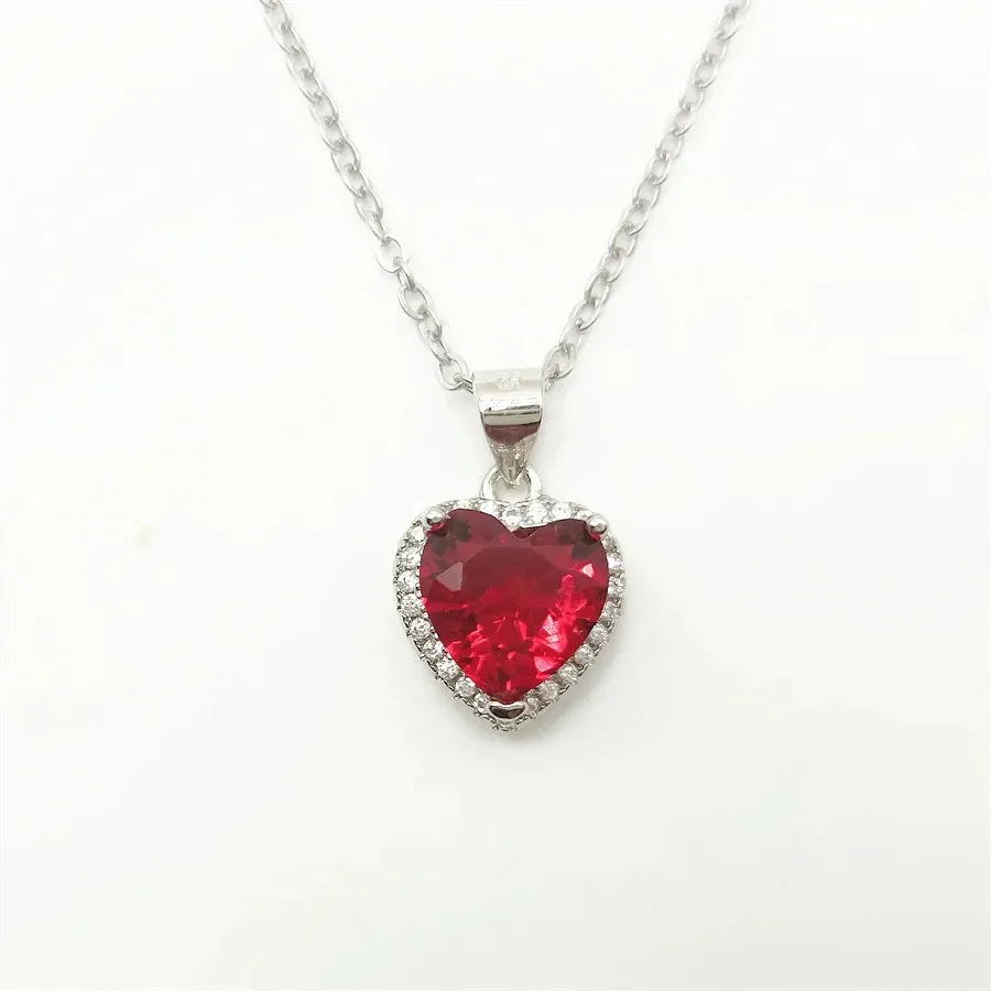 CC Heart Rings for Women Silver Color Wedding Engagement Bridal Jewelry Cubic Zirconia Stone