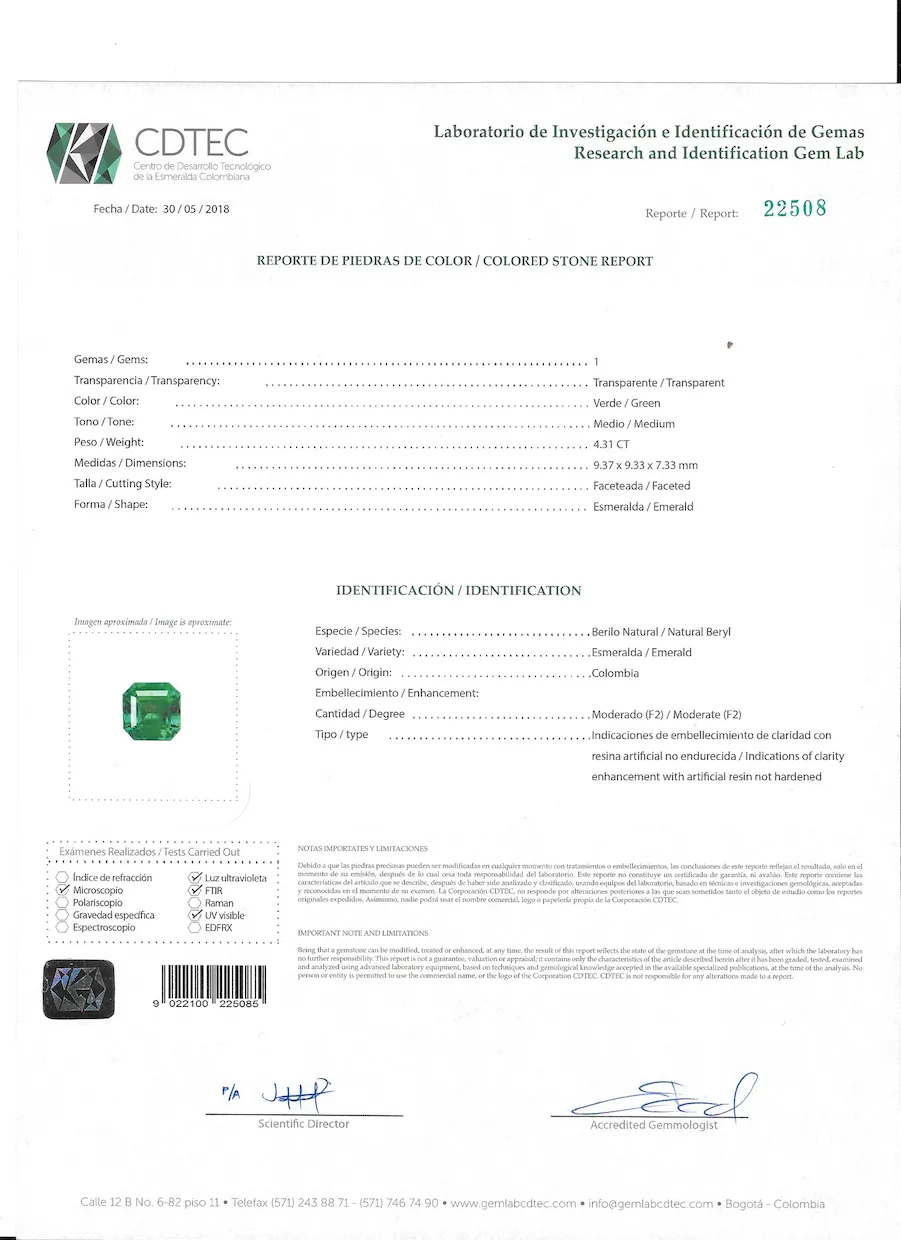 Certified 10.77 Carat Colombian Emerald Diamond Earrings 18K