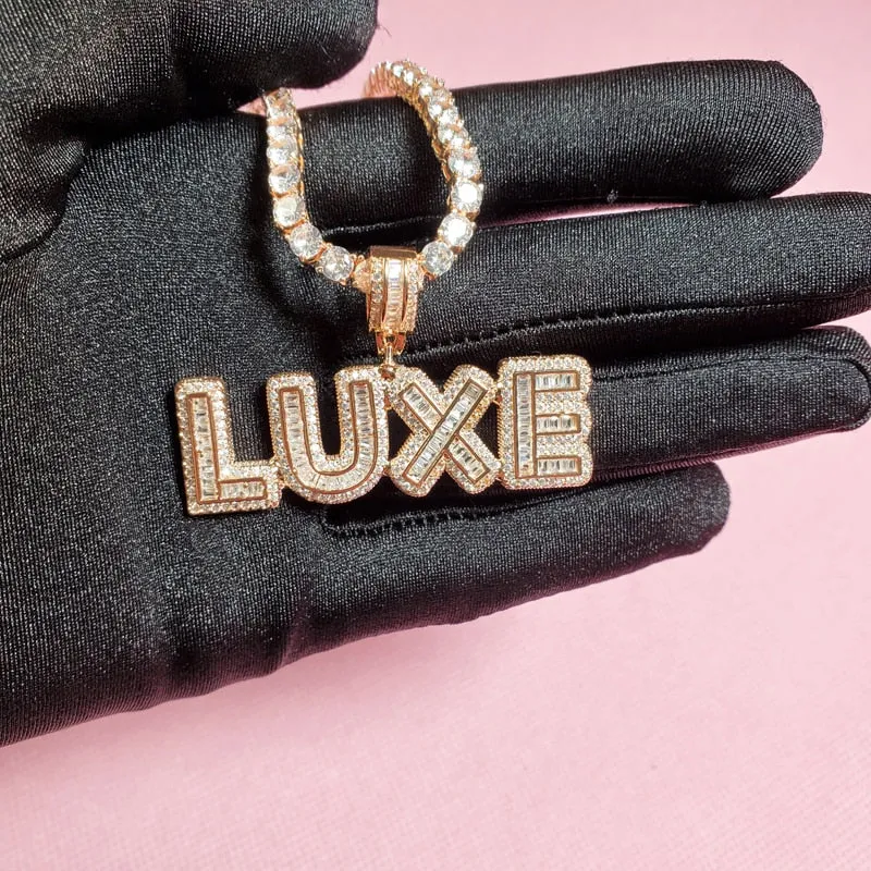 Charming Mini Baguette Tennis Necklace