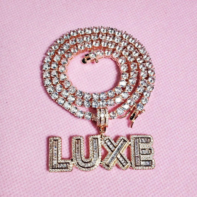 Charming Mini Baguette Tennis Necklace