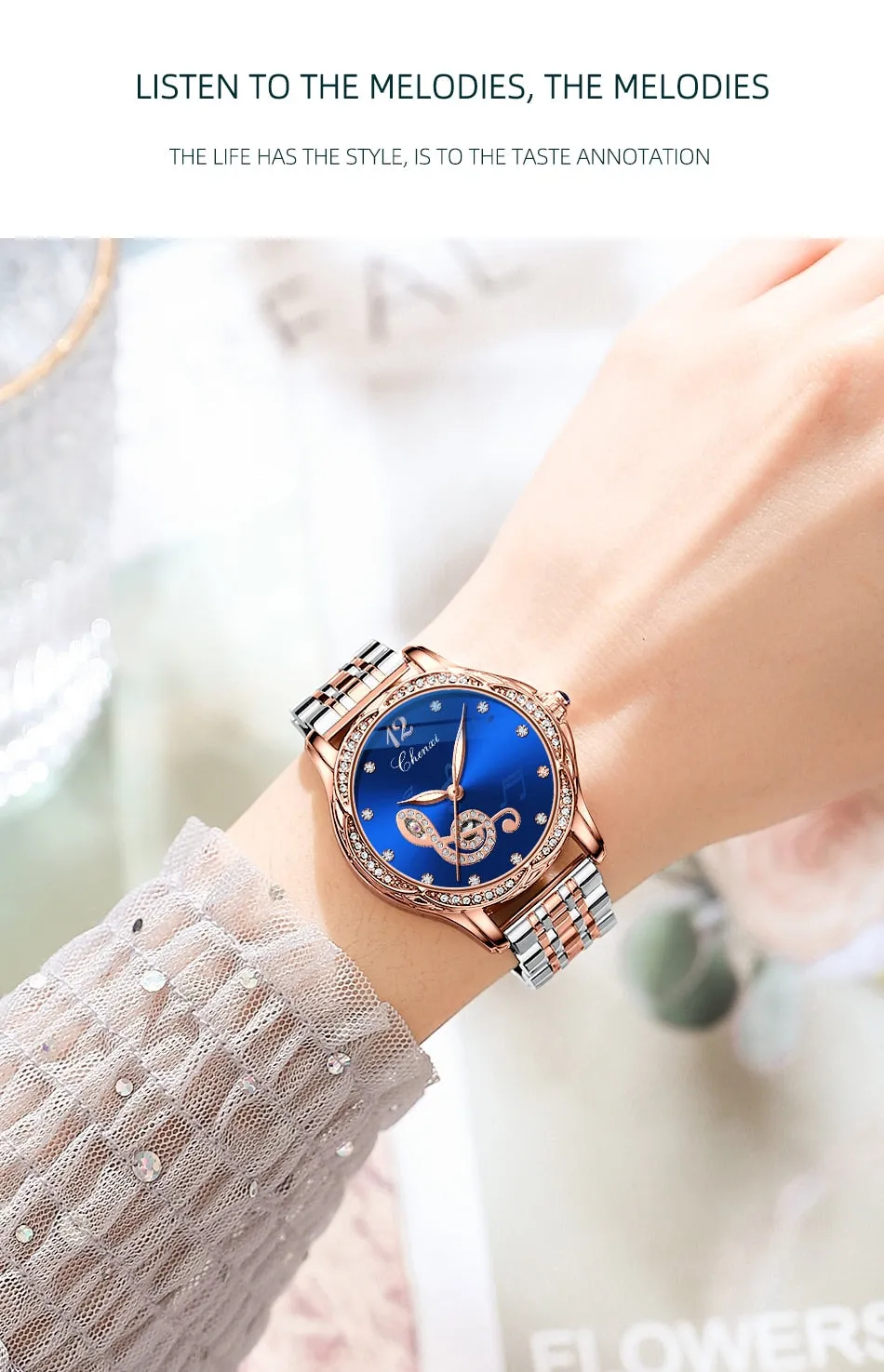 CHENXI Fashion Women Skeleton Watches Luxury Brand Mechanical Automatic Watch Stainless Steel Business Waterproof Wrist Watches