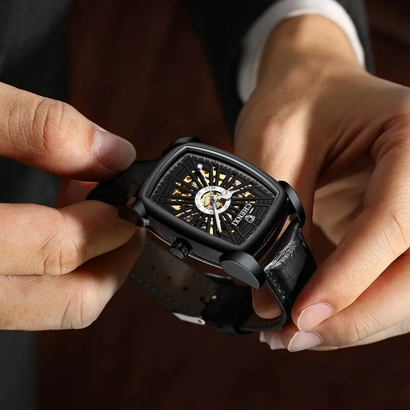 CHENXI Luxury Watches Top Brand Fashion Automatic Clock Luminous Waterproof Tourbillon Mechanical Watch Relogio Masculino
