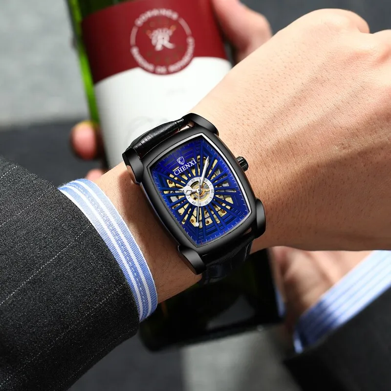 CHENXI Luxury Watches Top Brand Fashion Automatic Clock Luminous Waterproof Tourbillon Mechanical Watch Relogio Masculino