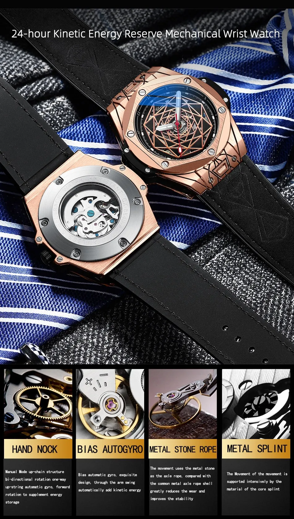 CHENXI New Men Automatic Business Watch Luxury Brand Fashion Leather Waterproof Mechanical Tourbillon Wristwatch Mens Watches