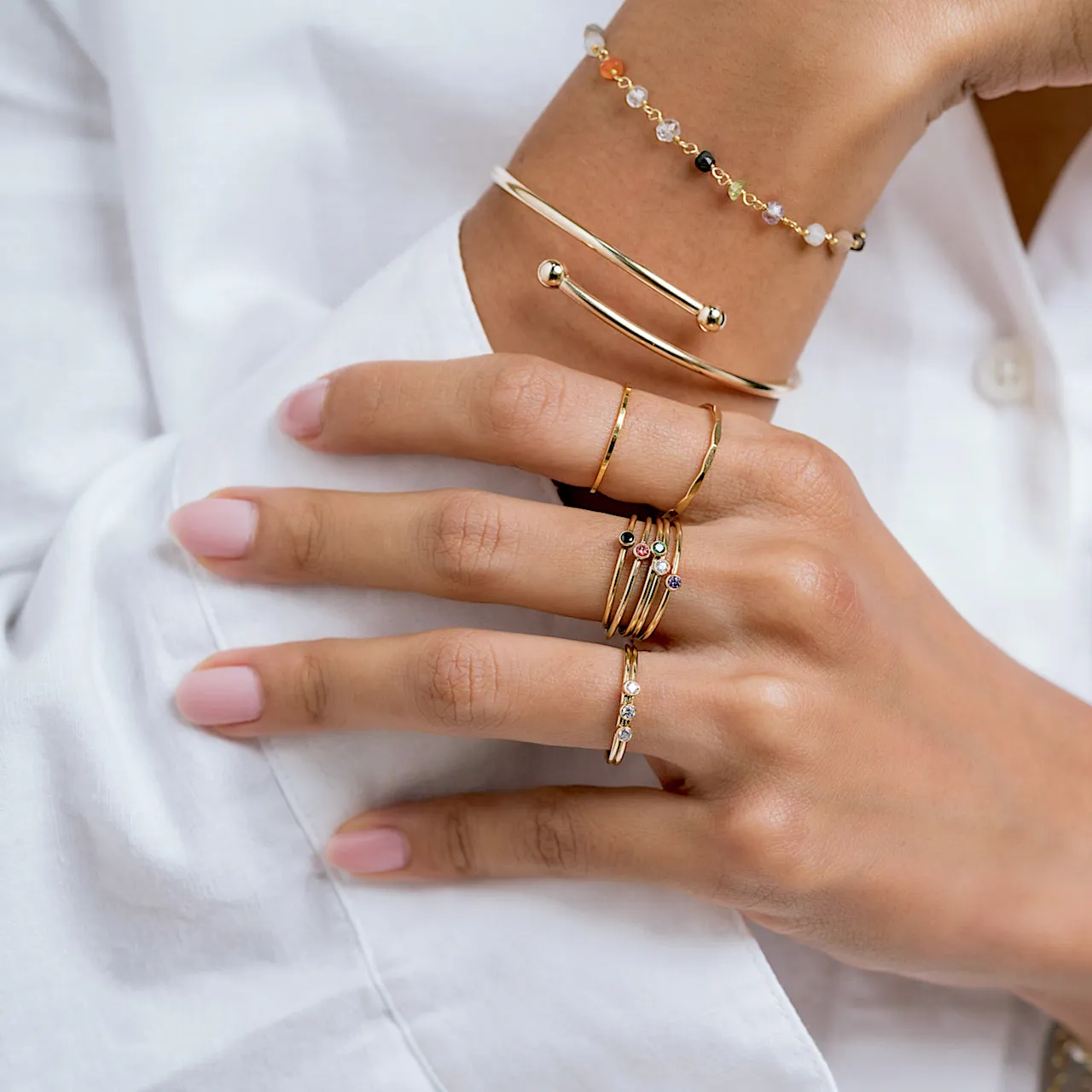 Chic Ball Flex Cuff Bangle