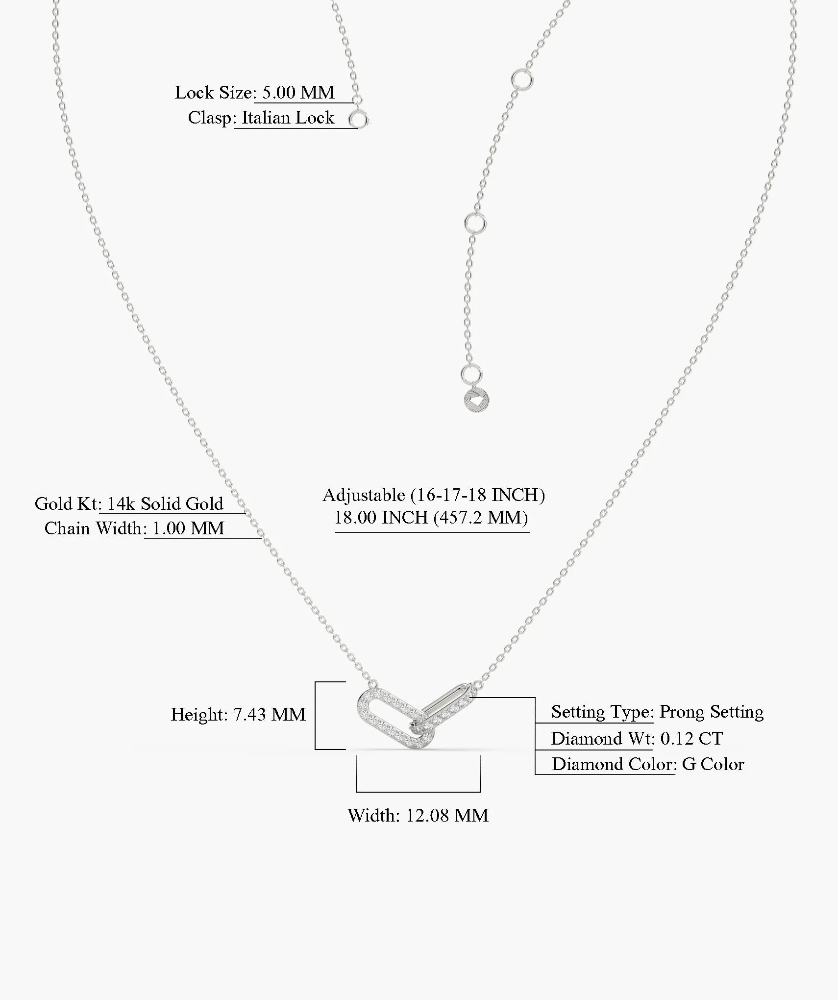 Chic Unity 14K Gold Necklace