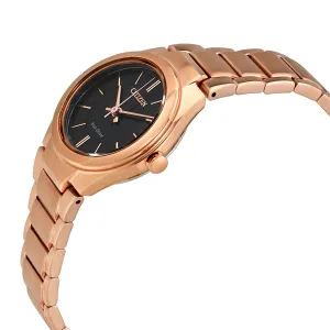Citizen Paradigm Black Dial Rose Gold-tone Ladies Watch FE2093-54E