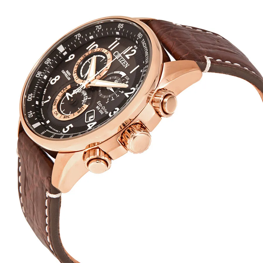 Citizen PCAT Perpetual Alarm Chronograph Black Dial Men's Watch AT4133-09E