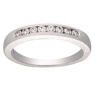 Classic Channel Set Engagement Rings .18CTW