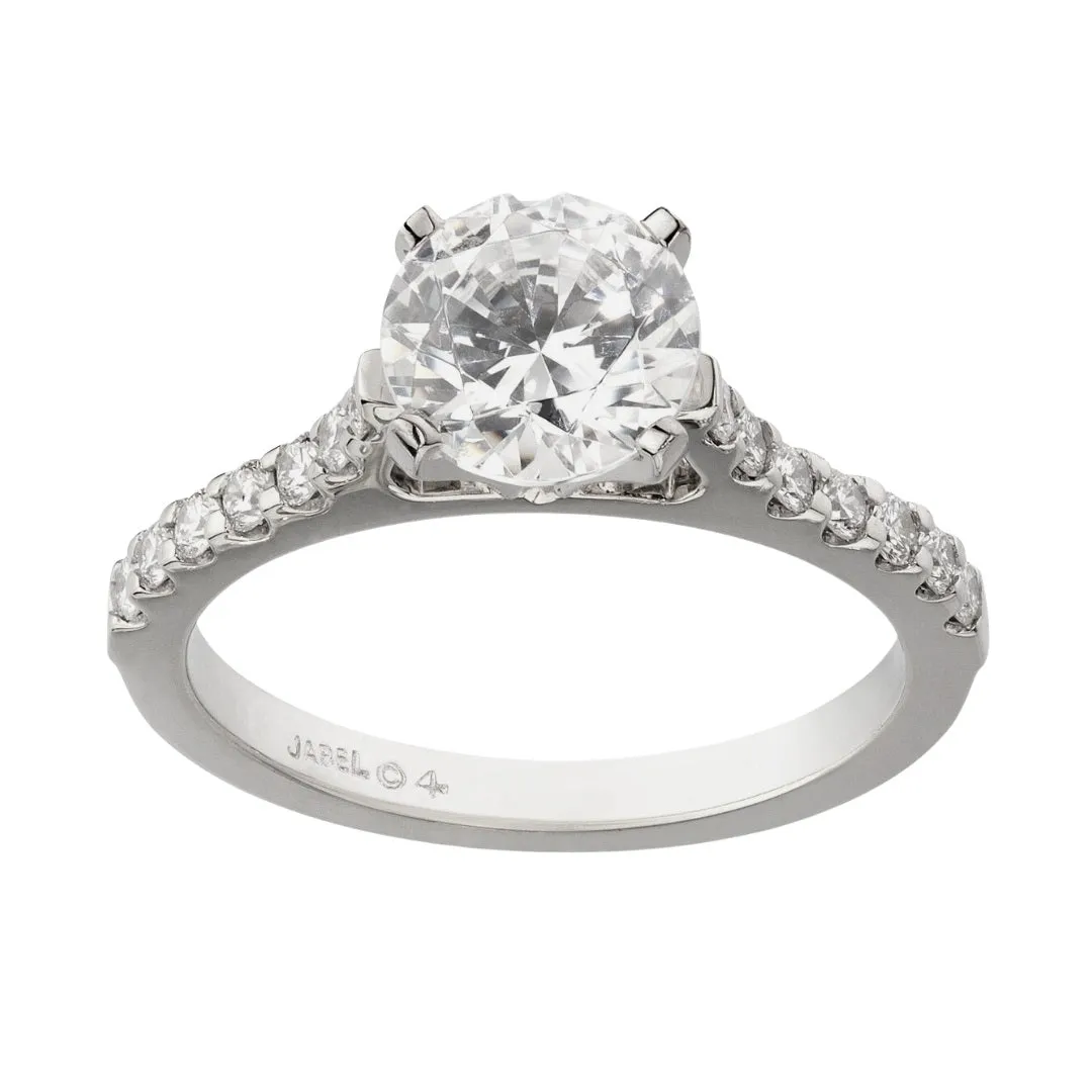 Classic Diamond Band Engagement Rings