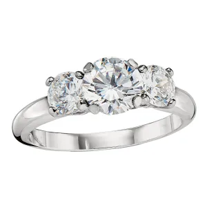 Classic Three Stone Engagement Rings