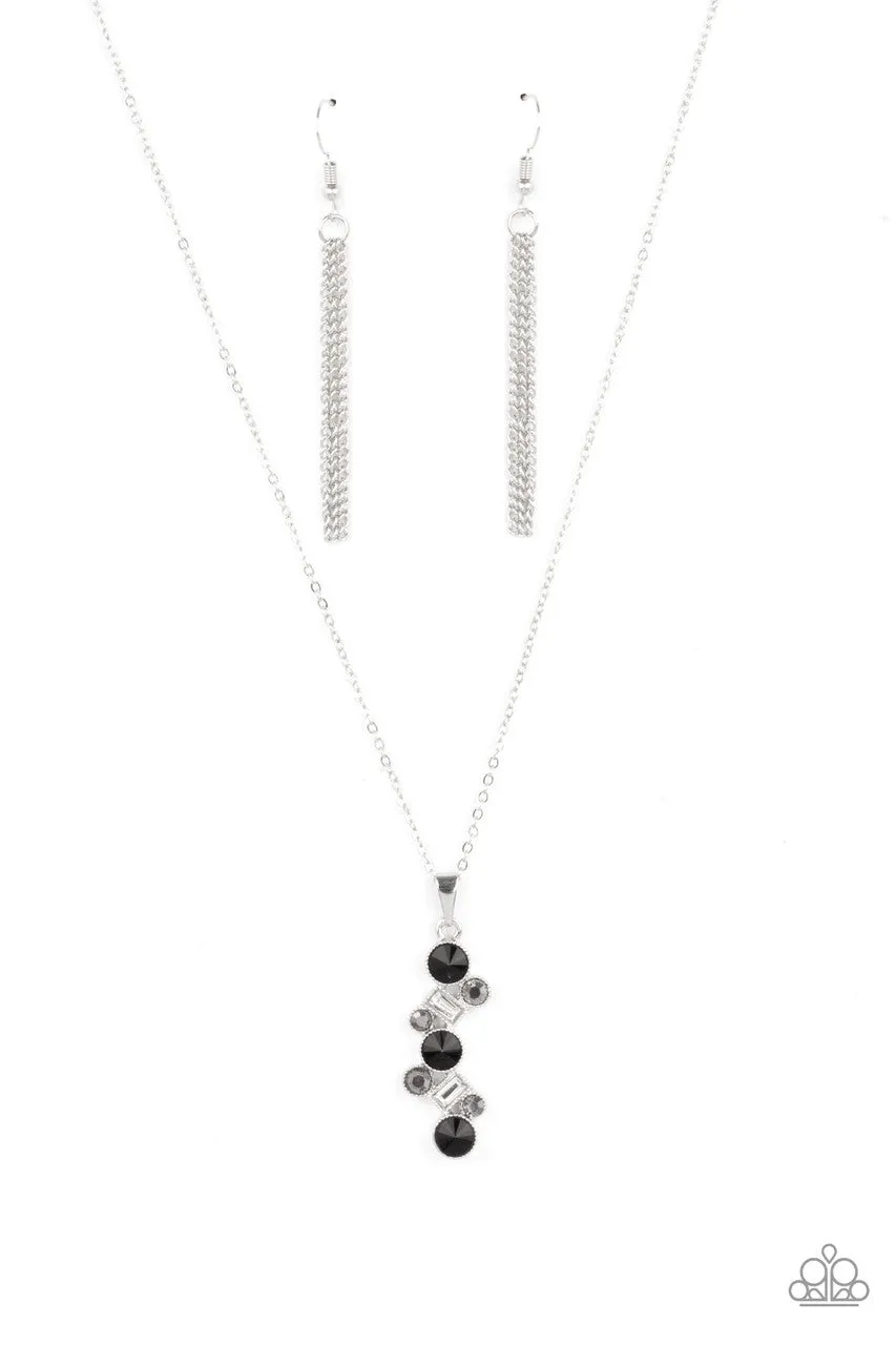 Classically Clustered Black Paparazzi Necklace
