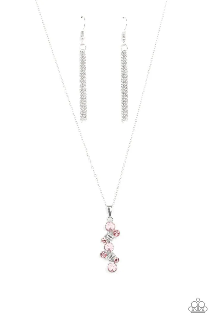 Classically Clustered Pink Paparazzi Necklace