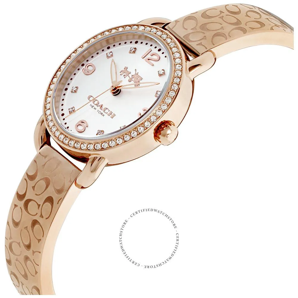 Coach Delancey Silver Dial Rose Gold-Tone Ladies Watch 14502355