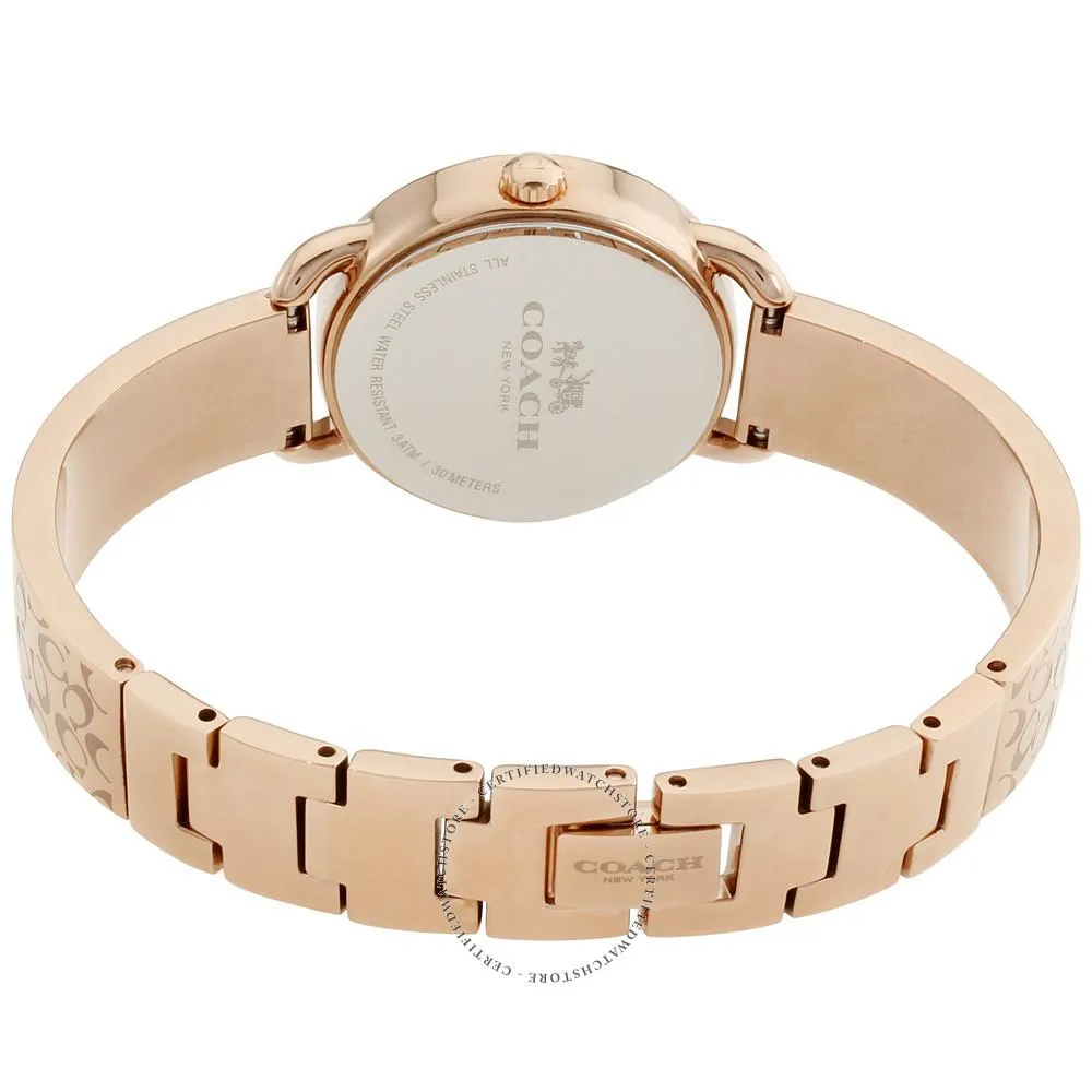 Coach Delancey Silver Dial Rose Gold-Tone Ladies Watch 14502355